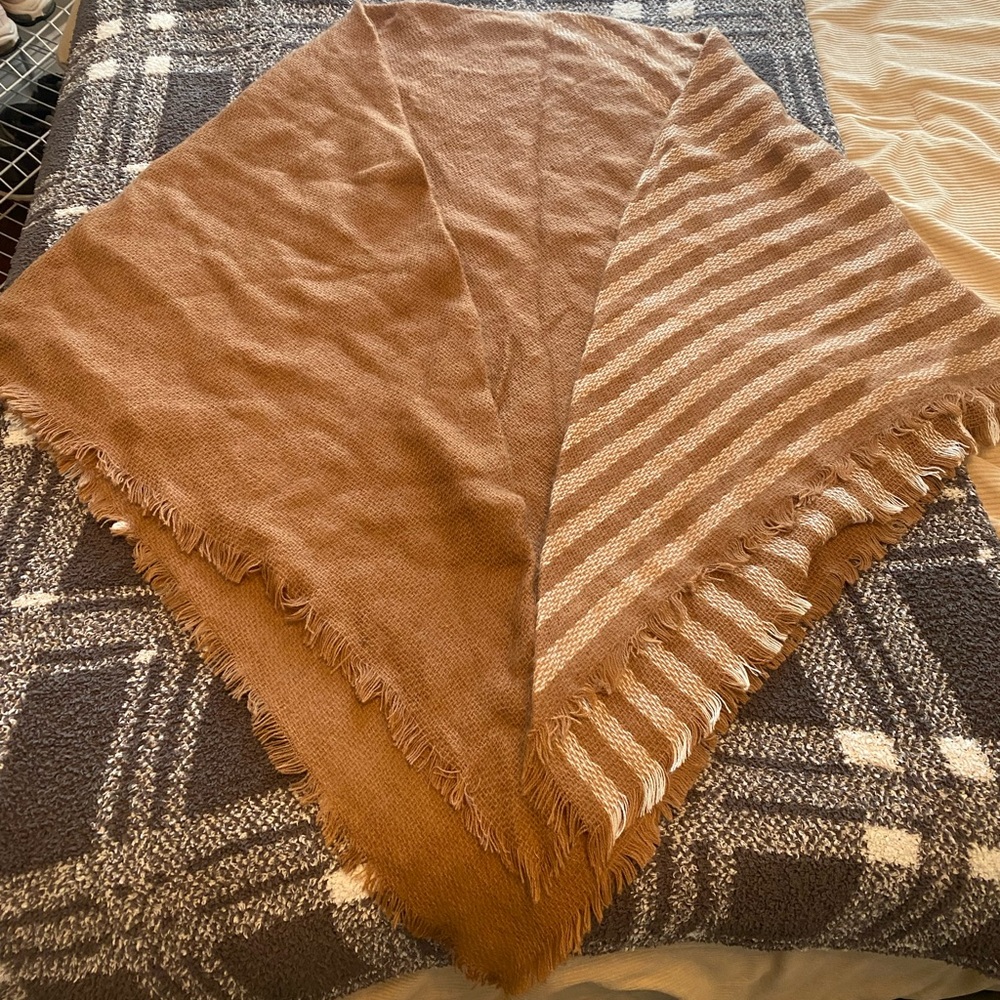Brown and white Scarf/Shall. Never worn.